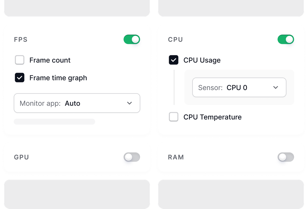 Cleanmeter — Minimalistic Real-Time System Monitor